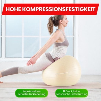 Ultrasport Pilates lopta 55 cm Joga Fitness I Softbal do 300 kg Protišmykový Anti-Burst I Fitball