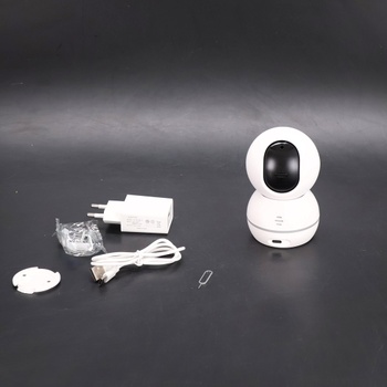 GRIFEMA 360 ° vnútorná WiFi bezpečnostná kamera, 1080P (3MP) s nočným videním 10 m, detekciou