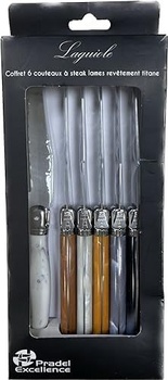 Krabička Laguiole I7209P6-NT so 6 stolnými nožmi v 6 pastelových farbách
