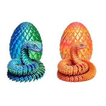 2 x 3D had vo vajci, fantasy dekorácia na stôl, sada hadov…