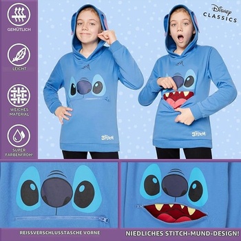 Dívčí mikina Disney modré barvy