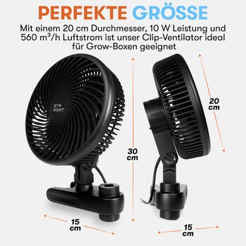 Oscilačný ventilátor Grow Expert Grow – 10