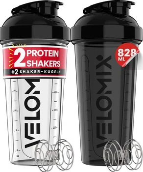 VELOMIX 2 balenia 828ml proteínový koktail Shaker,…
