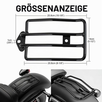DREAMIZER nosič batožiny pre jedno sedadlo kompatibilný s Harley, chrómovaný nosič zadných