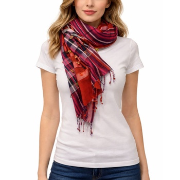 Šatka viskóza 200cm x 70cm pruhy multicolor D