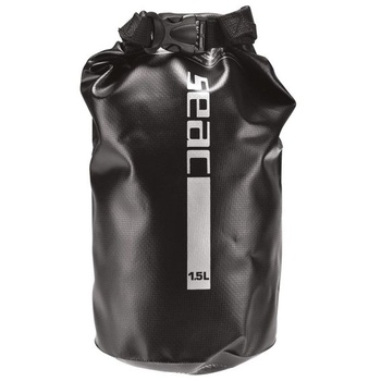 Seac Dry Bag, vodotesný vak ideálny na potápanie, plavbu loďou a cestovanie, čierny, 1,5 litra