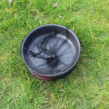Kempingová pánev pro venkovní použití, 20 cm, hliník s nepřilnavým povrchem a skládací rukojetí,