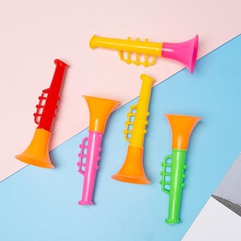 25 miniaturních plastových trumpet, vuvuzela pro děti