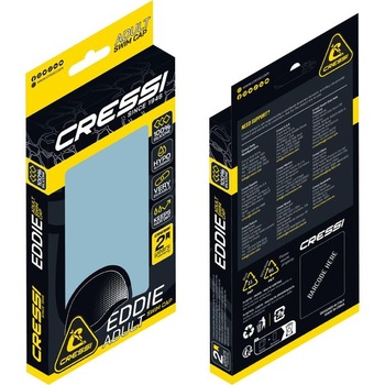 CRESSI Eddie alebo Ricky Jr plavecká čiapka - unisex alebo juniorská plavecká čiapka, jedna veľkosť,