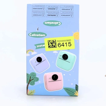 CalineGam Detský instantný fotoaparát, 48MP instantný fotoaparát pre deti s 32GB kartou a tlačovým