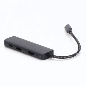 Adaptér USB-C s duálnym HDMI, dokovacia stanica Newmight 4 v 1 s USB-C pre dva monitory, vybavená 2