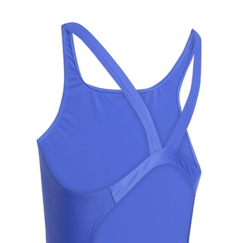 Detské unisex plavky adidas s V-strihom na chrbte 170 Semi Lucid Blue