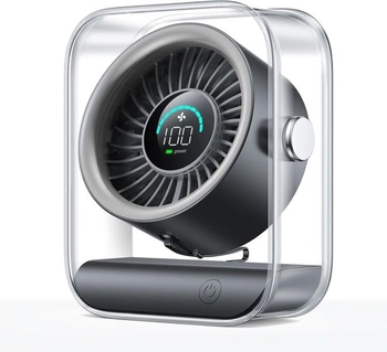 KIMMOO USB dobíjací stolný ventilátor, tichý stolný…