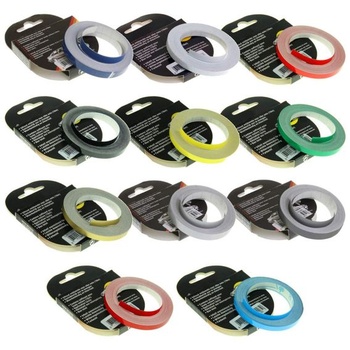 Dekoratívne pruhované samolepky na ráfiky cyclingcolors, šírka 3 mm, 10 m, kompatibilný so skútrami,