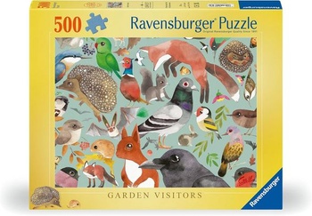 Ravensburger Puzzle 12000658 - Návštevníci záhrady - 500dielne puzzle pre dospelých a deti od 12 rokov,