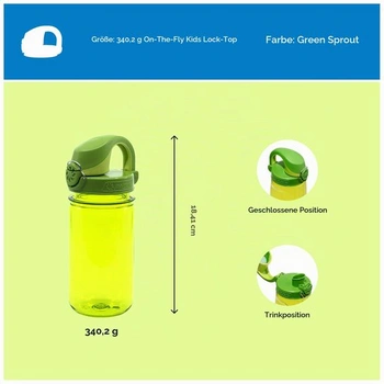Fľaše na vodu Nalgene OTF svetlo zelené 0,35 l