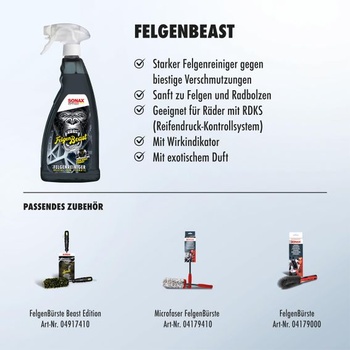 SONAX FelgenBeast (1 liter) 1 l (1 balenie)