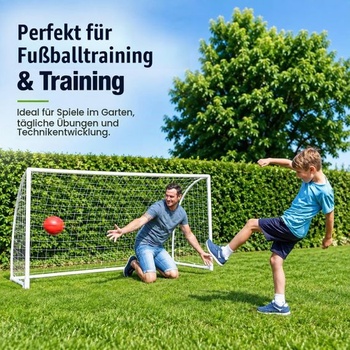 Sieť na futbal Hominas v bielej farbe