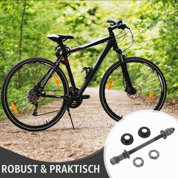 1 sada robustnej zadnej nápravy bicykla vyrobená z titánovej zliatiny, vysoko pevná zadná náprava
