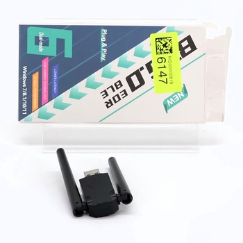 Bluetooth 6.0 adaptér pro PC: USB Bluetooth dongle s dosahem 150 m, nízkou latencí, duálními