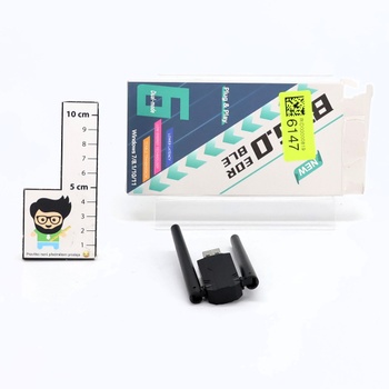Bluetooth 6.0 adaptér pre PC: USB Bluetooth dongle s dosahom 150 m, nízkou latenciou, duálnymi