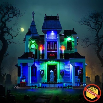 Sada LED světel kompatibilní s Lego 31167 Strašidelný dům (model není součástí balení), Sada