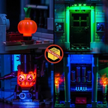 Sada LED světel kompatibilní s Lego 31167 Strašidelný dům (model není součástí balení), Sada