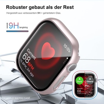 Balenie 6 ochranných puzdier s ochranou obrazovky kompatibilné s Apple Watch Series 10 42 mm,