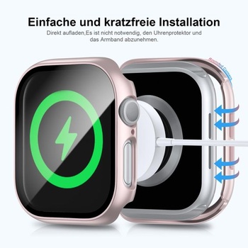 Balenie 6 ochranných puzdier s ochranou obrazovky kompatibilné s Apple Watch Series 10 42 mm,