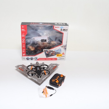 Alpha RC lietadlo 3 v 1 – Diaľkovo ovládaný tryskáč pre vzduch, pozemné lety a vodu, RC stíhací dron