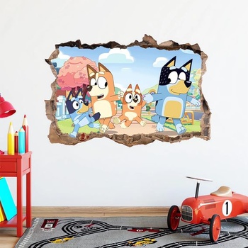3D samolepky na stenu s anime tématikou, viacfarebné, kreslený štýl, do detských izieb, dekorácie na