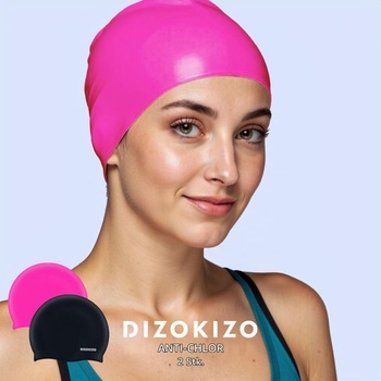 2 ks vysoko elastických silikónových plaveckých čiapok pre ženy a mužov, pohodlné protišmykové