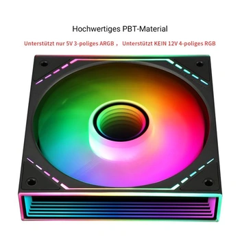 Ventilátor pro CPU THERMALRIGHT TL-M12-S 120 mm ARGB, otáčky 1500 ot./min, černý, tichý 4pinový PWM