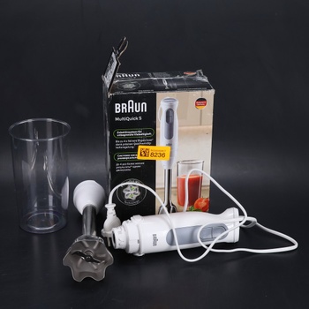 Tyčový mixér Braun MultiQuick 5 MQ 50001 M, 1000W, 21 rychlostních stupňů + turbo, nerezová noha na