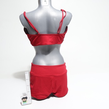 Dámské plavky Meioro dvoudílné červené