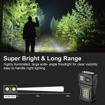 Flintronic Mini LED svítilna, LED pracovní světlo, COB pracovní světlo 1 kus