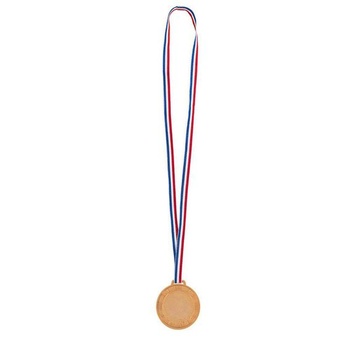 Boland 30841 - Sada medailí, každá s priemerom 6 cm, 3 medaily na stupne víťazov so stuhou na krku,