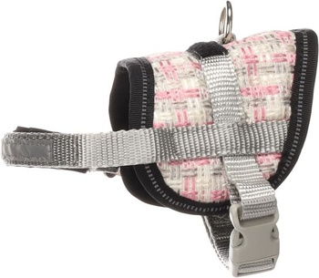Hund Geschirr Eeny Meeny Grau & Rosa 18-28 cm 31-40 cm 8,5 cm 15 mm
