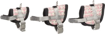 Hund Geschirr Eeny Meeny Grau & Rosa 18-28 cm 31-40 cm 8,5 cm 15 mm