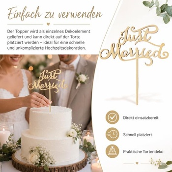 ROSENICE Dekorácie na svadobnú tortu novomanželom - ozdoba na ozdobu torte