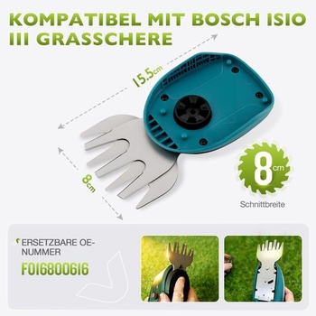 Nôž na trávu 80 mm Kompatibilný s vyžínačom Bosch Isio - Náhradný diel OE# F016800616 Nôž na trávu,