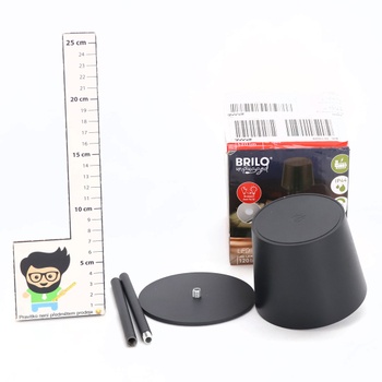 BRILONER - LED stolná lampa bezdrôtová IP44 s dotykovou obrazovkou, stmievateľná, vymeniteľná