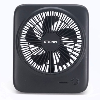 Tichý stolní ventilátor Otlonpe, dobíjecí přenosný stolní ventilátor 4000 mAh, 4stupňový malý