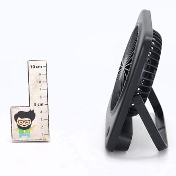 Tichý stolní ventilátor Otlonpe, dobíjecí přenosný stolní ventilátor 4000 mAh, 4stupňový malý