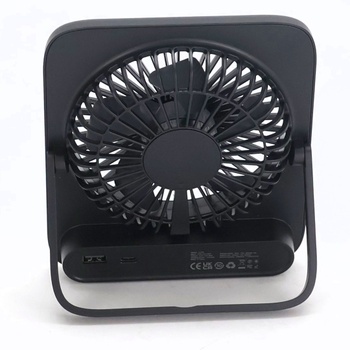 Tichý stolný ventilátor Otlonpe, dobíjací prenosný stolný ventilátor 4000 mAh, 4-stupňový malý