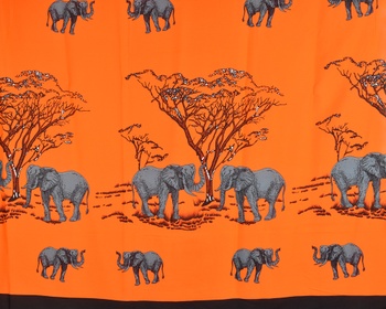 Sarong - Pareo REN, slony, oranžová, II. akosť