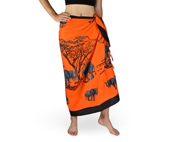 Sarong - Pareo REN, slony, oranžová, II. akosť