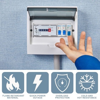3 kusy Istič 16 A 230 V, jednopólový, typ B, miniatúrny istič pre montáž na DIN lištu 3 kusy 3