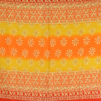 Sarong - Pareo BUN, OMBRE kvietok, oranžová, II. akosť
