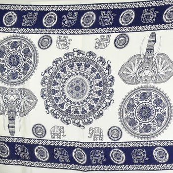 Sarong - Pareo BUN, hlava slona, ​​bielo-modrý, II. akosť